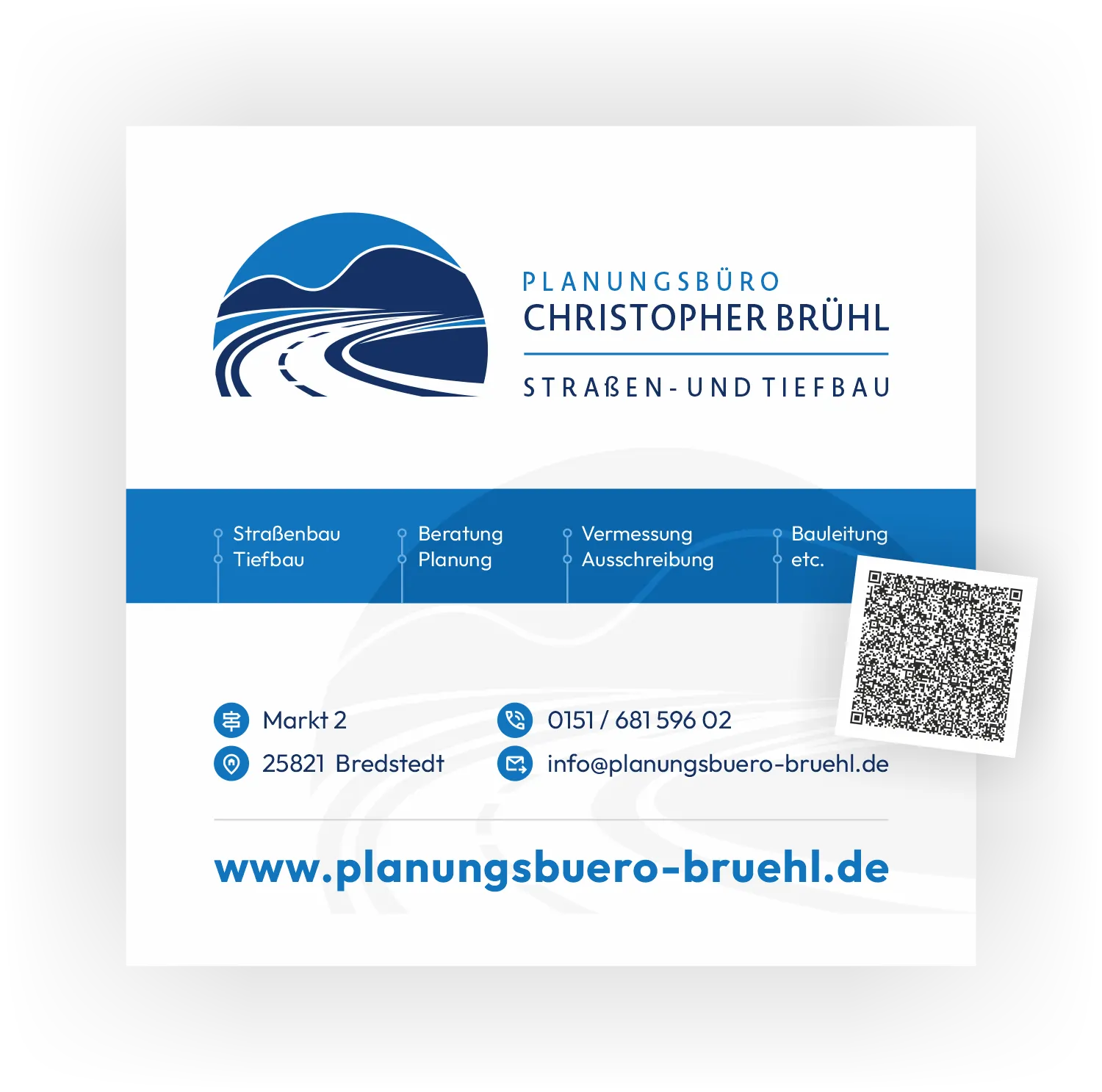 Das Logo Planungsbüro Christopher Brühl - Straßen- und Tiefbau